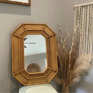 🪞 Vintage MCM Faux Bamboo Mirror 🪞